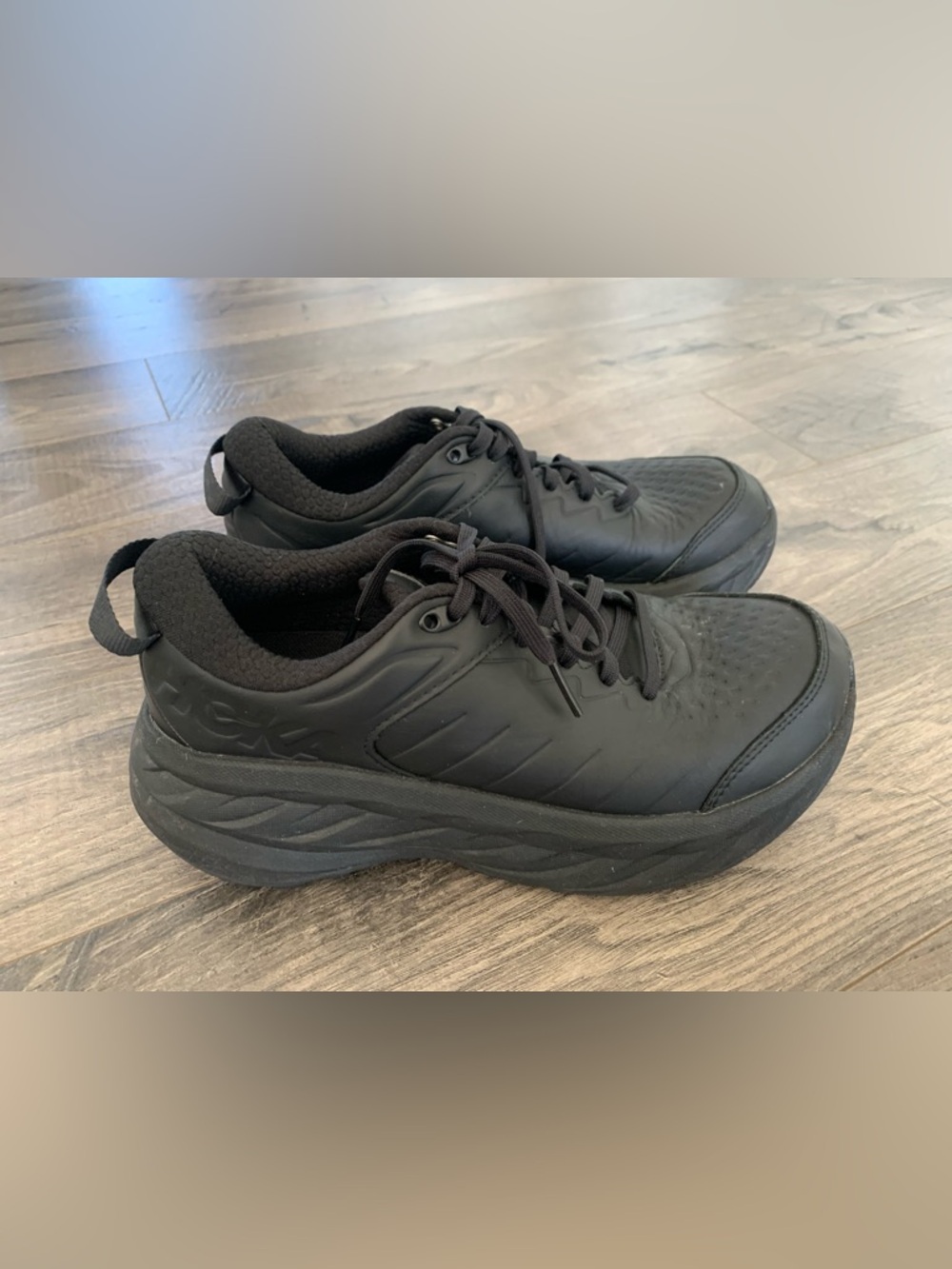 Hoka Womens Work Shoes Bondi SR Size 8 Black